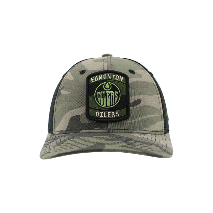 Edmonton Oilers Zephyr Camo Campfire Snapback Hat