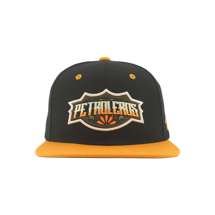 Edmonton Oilers Zephyr Dia de los Muertos (Day of the Dead) Black "Los Petroleros" Snapback Hat