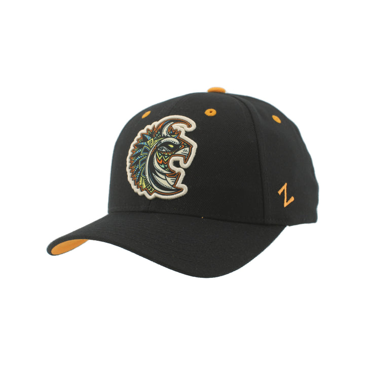 Edmonton Oilers Zephyr Dia de los Muertos (Day of the Dead) Black Lynx Snapback Hat