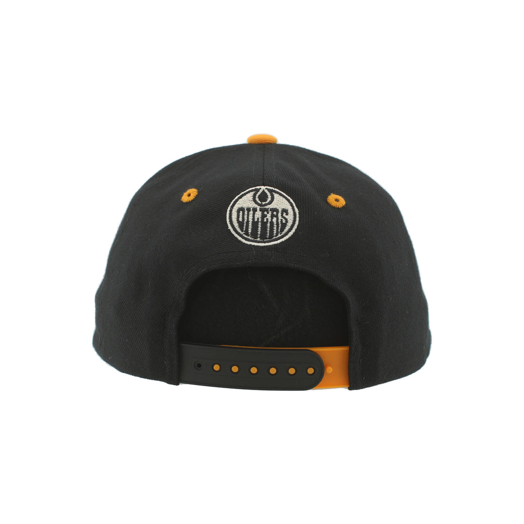 Edmonton Oilers Zephyr Dia de los Muertos (Day of the Dead) Black Lynx Snapback Hat