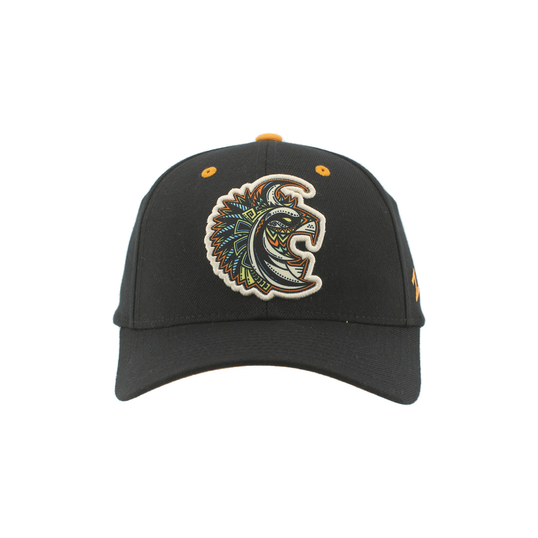 Edmonton Oilers Zephyr Dia de los Muertos (Day of the Dead) Black Lynx Snapback Hat