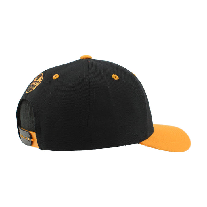 Edmonton Oilers Zephyr Dia de los Muertos (Day of the Dead) Black & Orange Snapback Hat