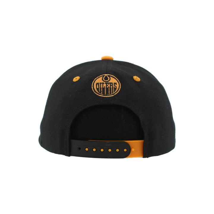 Edmonton Oilers Zephyr Dia de los Muertos (Day of the Dead) Black & Orange Snapback Hat