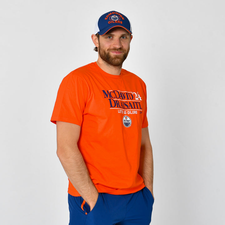 Edmonton Oilers “McDavid-Draisaitl '24 Campaign" Orange T-Shirt