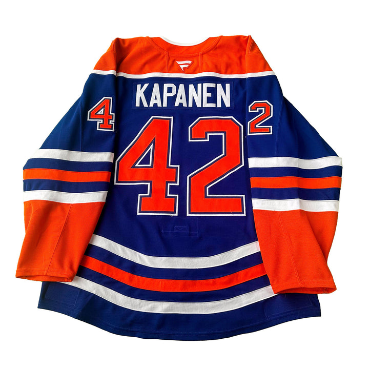 Kasperi Kapanen Edmonton Oilers Game Worn Jersey - 2024-25 Royal Blue Set #1 - C00270