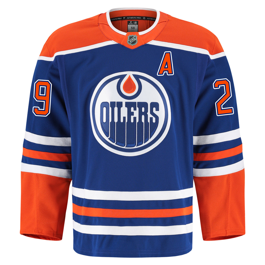 Leon Draisaitl Edmonton Oilers Fanatics Authentic Pro On Ice Royal Blue Home Jersey