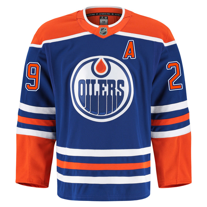 Leon Draisaitl Edmonton Oilers Fanatics Authentic Pro On Ice Royal Blue Home Jersey