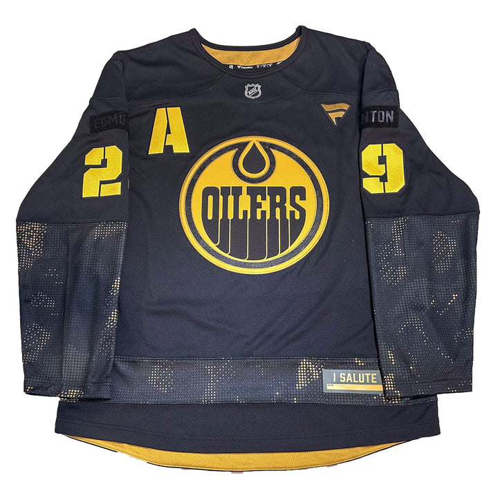 Leon Draisaitl Edmonton Oilers Fanatics Breakaway Military Appreciation Jersey