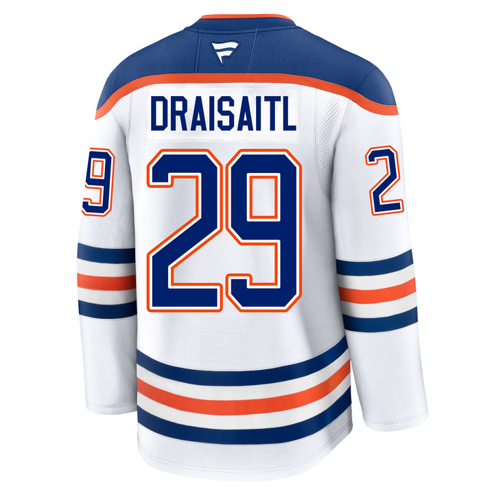 Leon Draisaitl Edmonton Oilers Fanatics Premium White Away Jersey