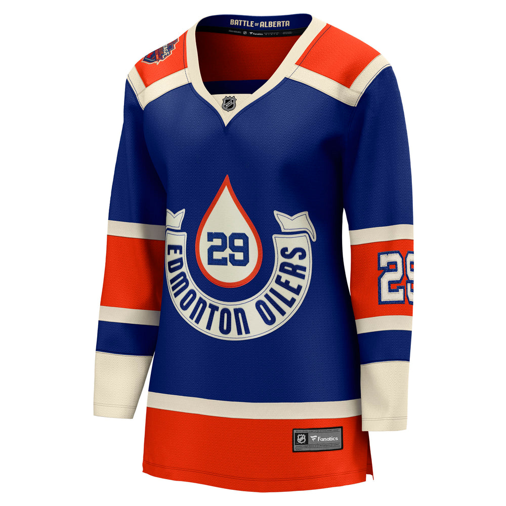 Women's Fanatics Branded Evander Kane Royal Edmonton Oilers Home Breakaway  Player Jersey