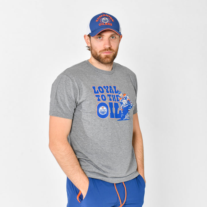 Leon Draisaitl Edmonton Oilers “Loyal To The Oil” Grey T-Shirt