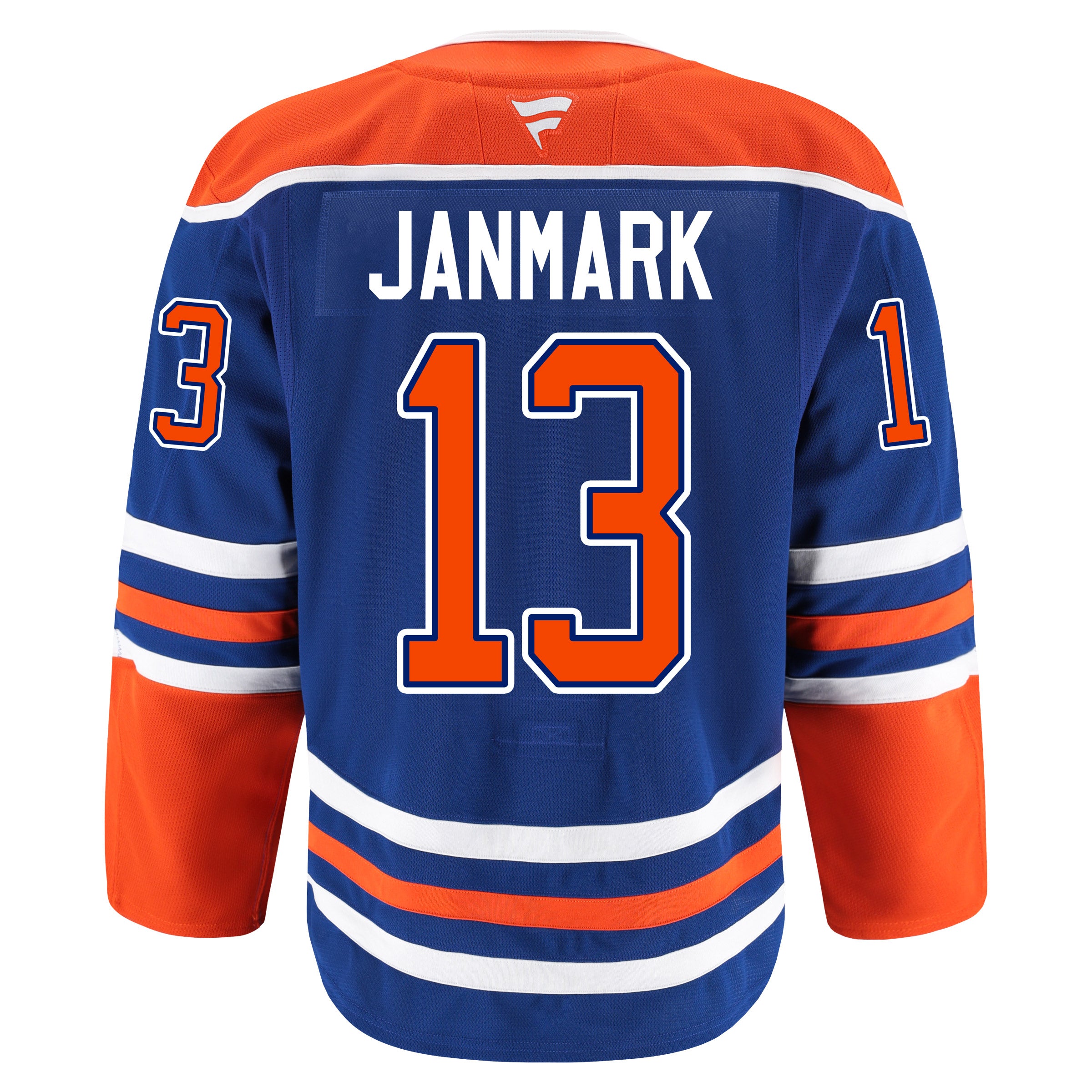 Mattias Janmark Edmonton Oilers Fanatics Authentic Pro On Ice Royal Blue Home Jersey