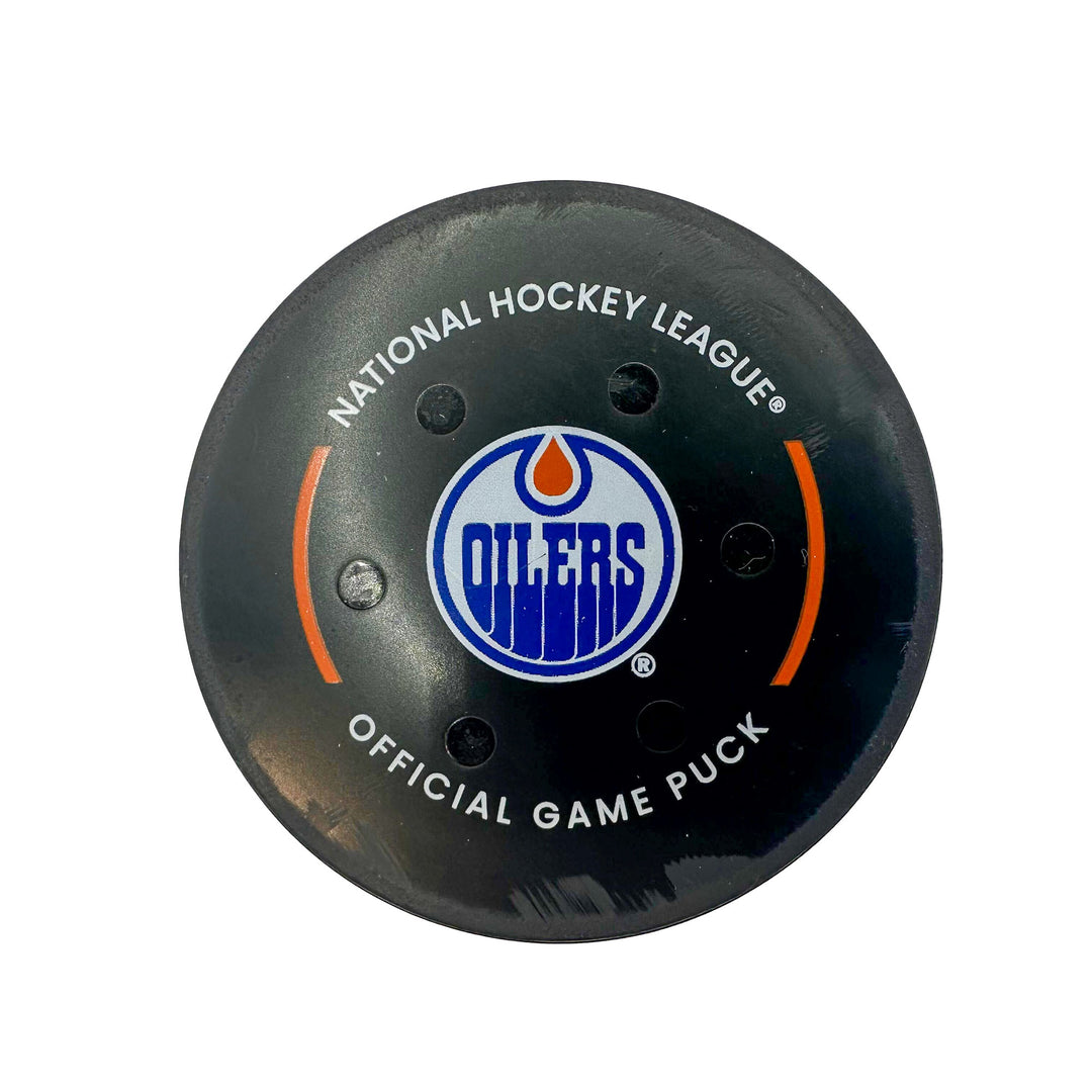 Connor McDavid Edmonton Oilers Goal Puck - Nov. 28/2023 vs Vegas Golden Knights #24210