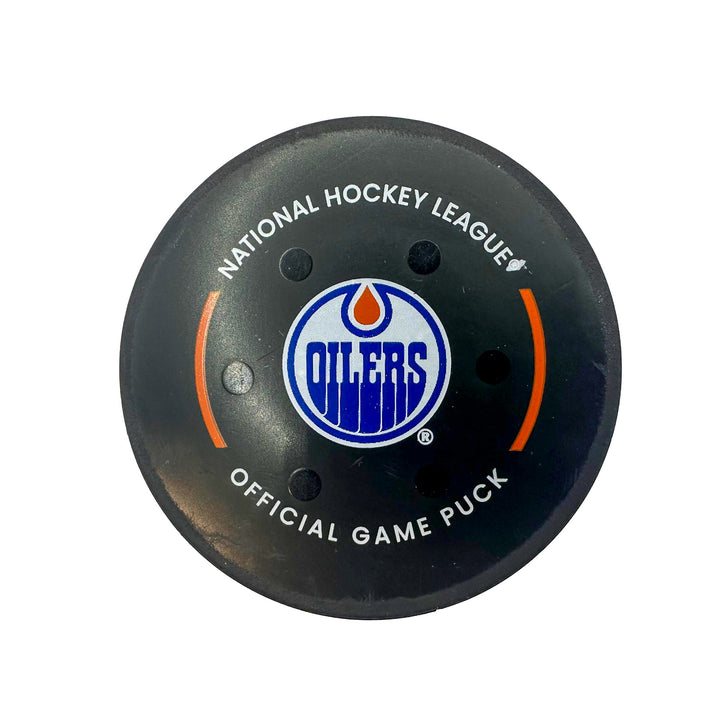 Connor McDavid Edmonton Oilers Goal Puck - Dec. 10/2023 vs New Jersey Devils #24236