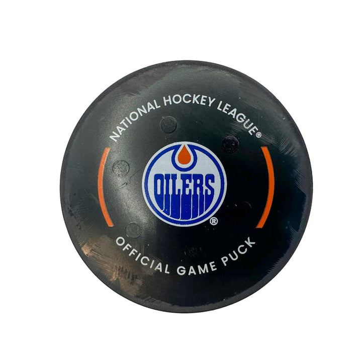 Connor McDavid Edmonton Oilers Goal Puck - Jan. 23/2024 vs Columbus Blue Jackets #24304