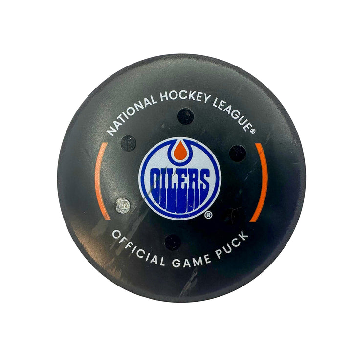 Connor McDavid Edmonton Oilers Goal Puck - Mar. 19/2024 vs Montreal Canadiens #24538