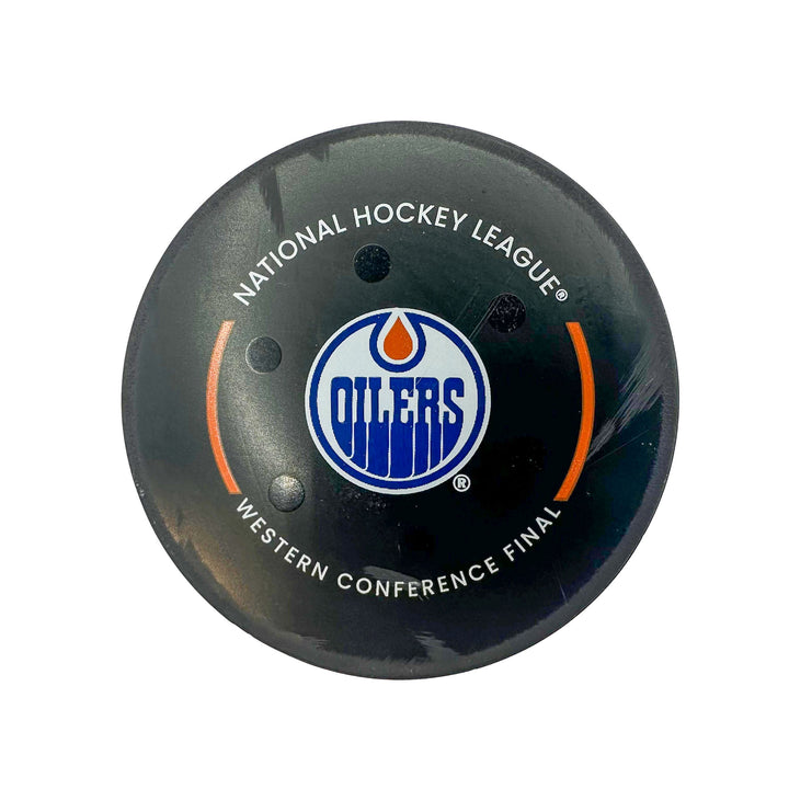 Connor McDavid Edmonton Oilers Playoff Goal Puck - May. 27/2024 vs Dallas Stars #24599