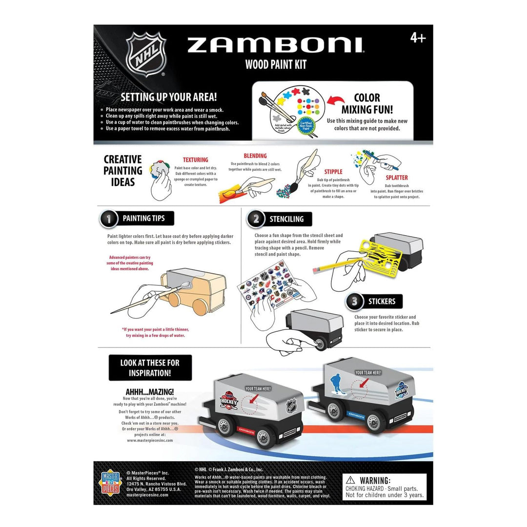 NHL Zamboni Wood Paint Kit