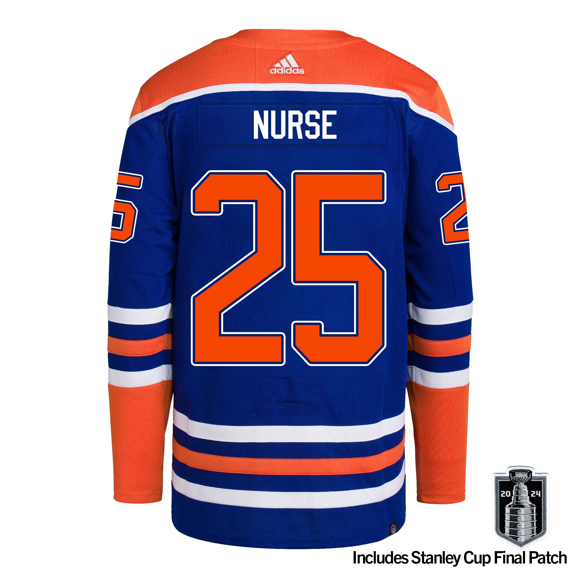 Darnell Nurse Edmonton Oilers adidas Primegreen Authentic Royal Blue Home Jersey w STANLEY CUP FINAL PATCH