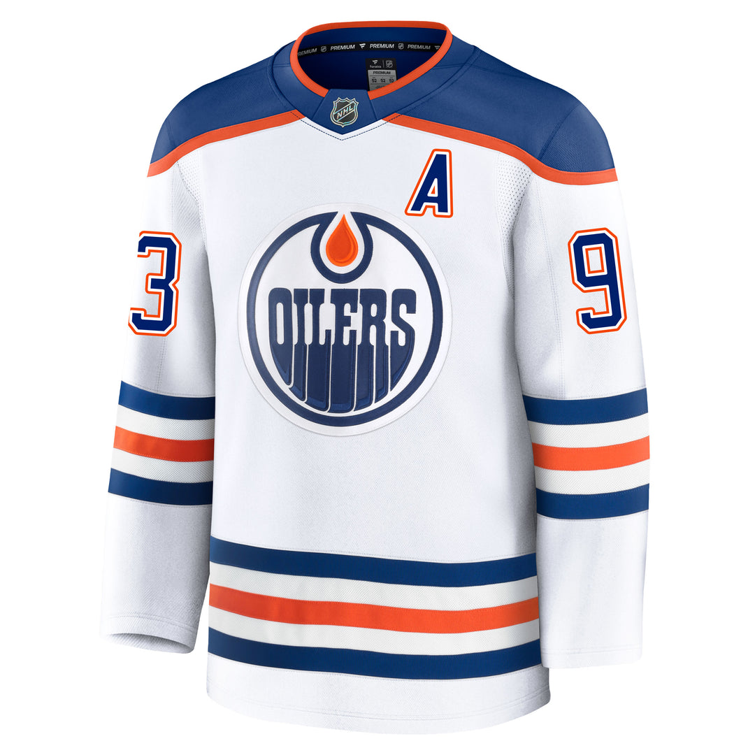 Ryan Nugent-Hopkins Edmonton Oilers Fanatics Premium White Away Jersey