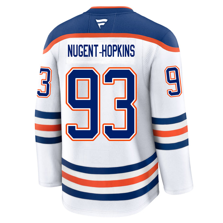 Ryan Nugent-Hopkins Edmonton Oilers Fanatics Premium White Away Jersey