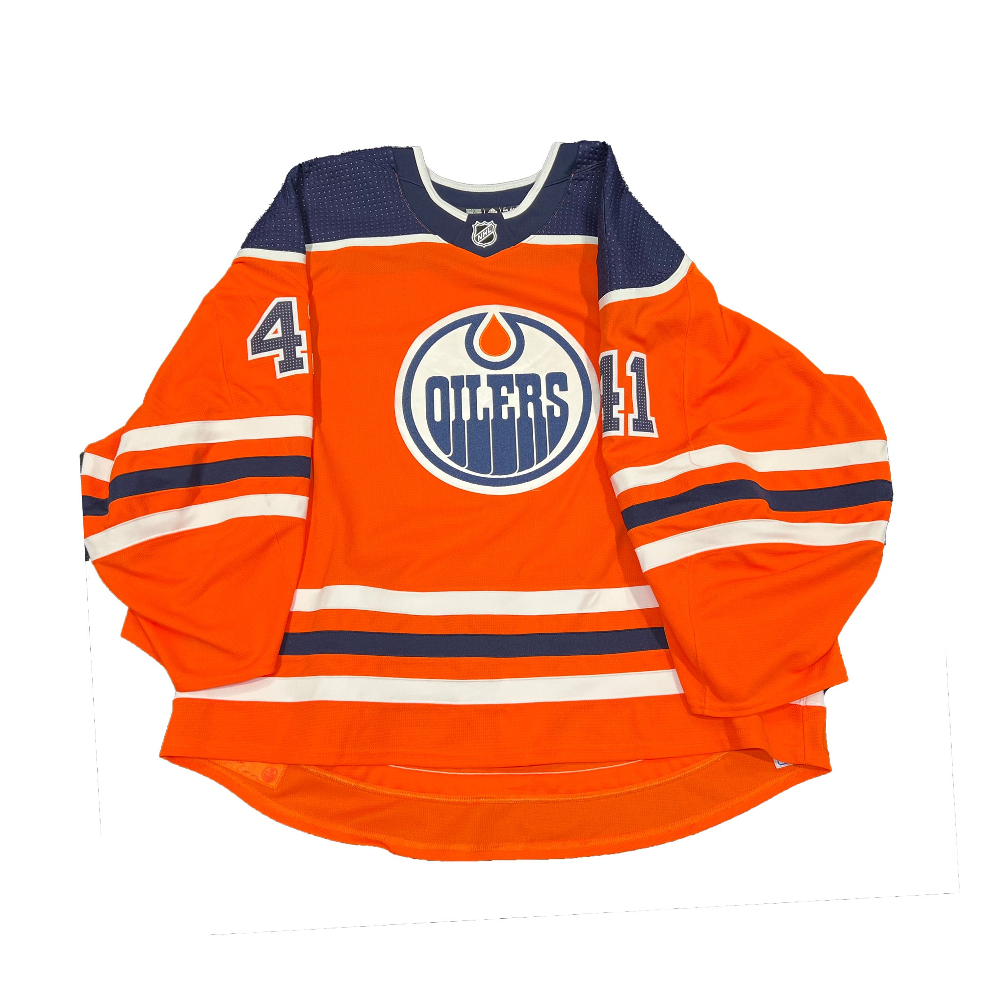 Edmonton Oilers No41 Mike Smith Orange Home Jersey