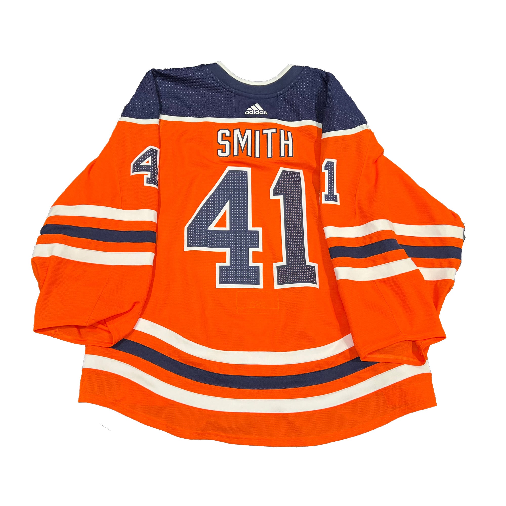 Edmonton Oilers No41 Mike Smith Orange Home Womens Jersey