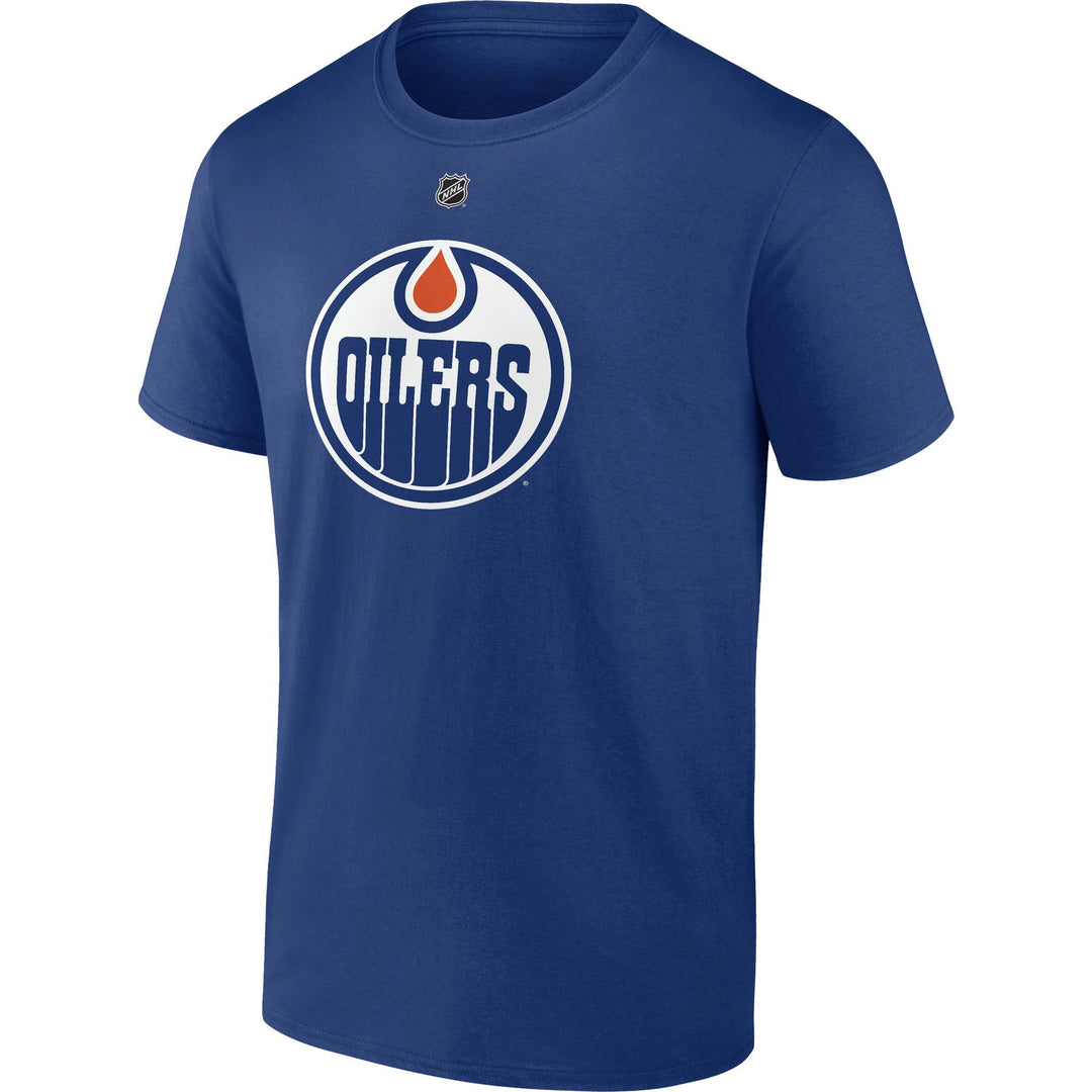 Stuart Skinner Edmonton Oilers Name & Number Blue T-Shirt