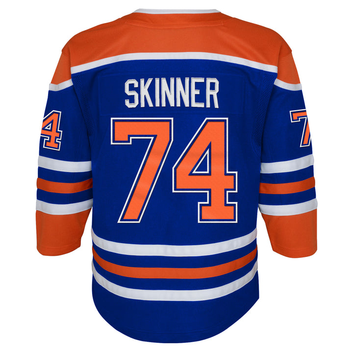 Stuart Skinner Edmonton Oilers Youth Royal Blue Home Jersey