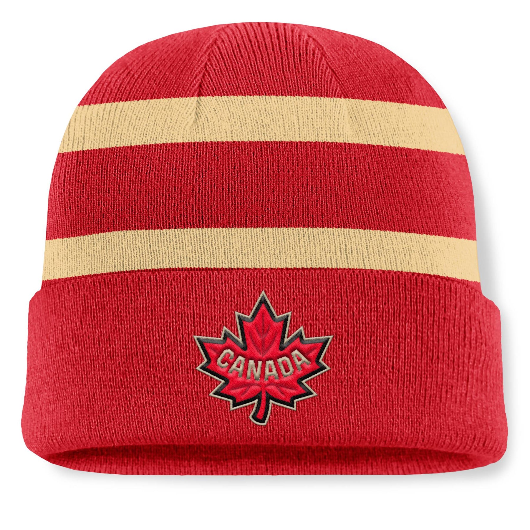 Team Canada 2025 4 Nations FaceOff Fanatics Red Cuffed Toque/Beanie