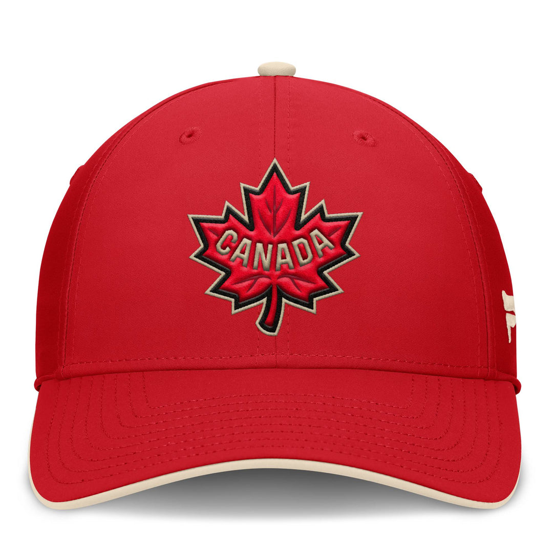 Team Canada 2025 4 Nations Face-Off Fanatics Red Flex Fit Hat