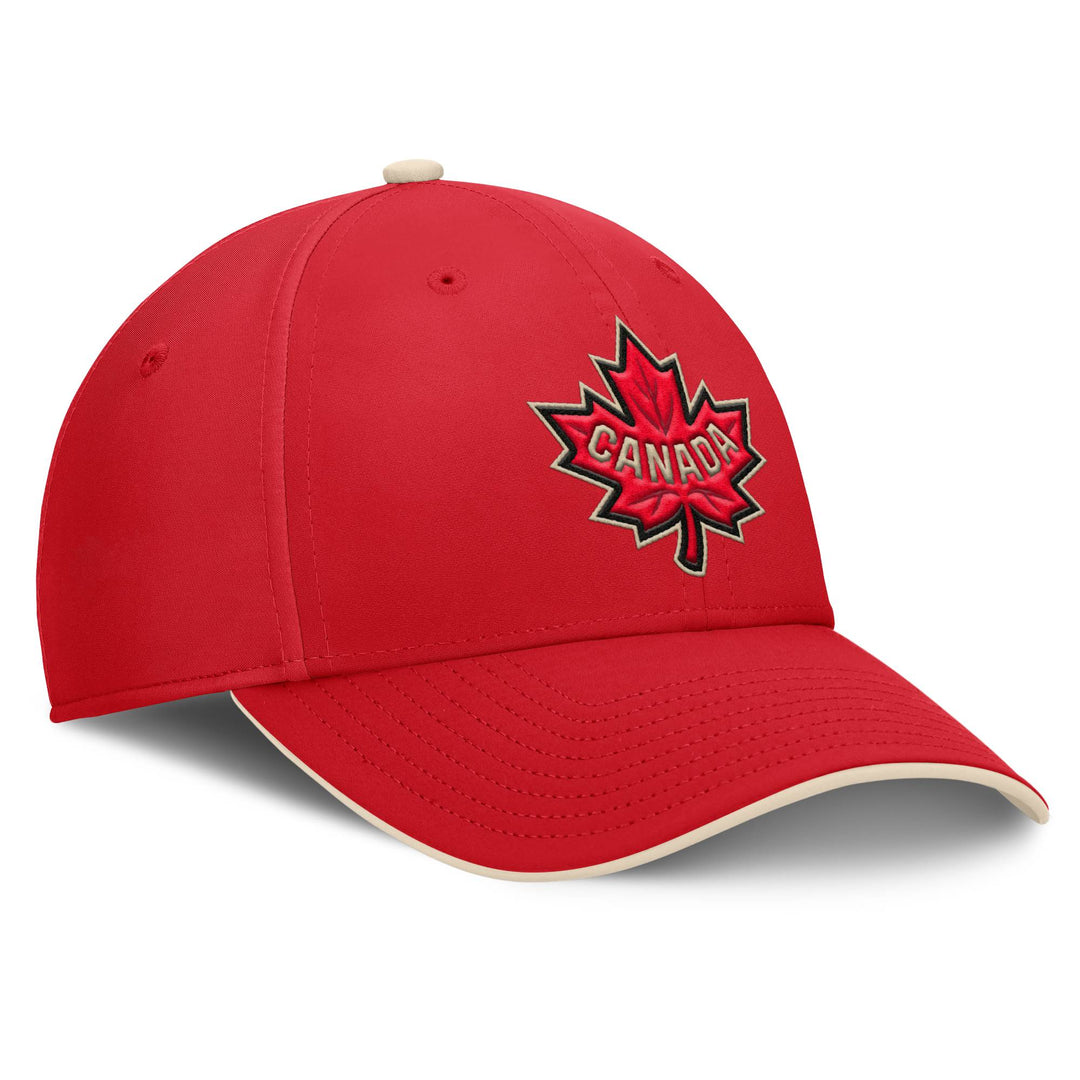 Team Canada 2025 4 Nations Face-Off Fanatics Red Flex Fit Hat