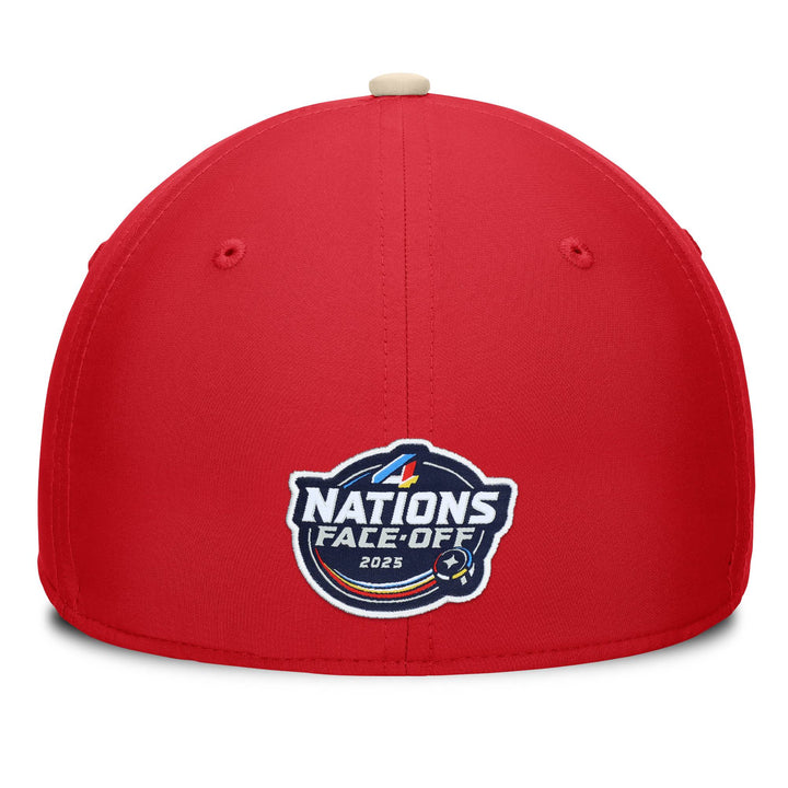 Team Canada 2025 4 Nations Face-Off Fanatics Red Flex Fit Hat