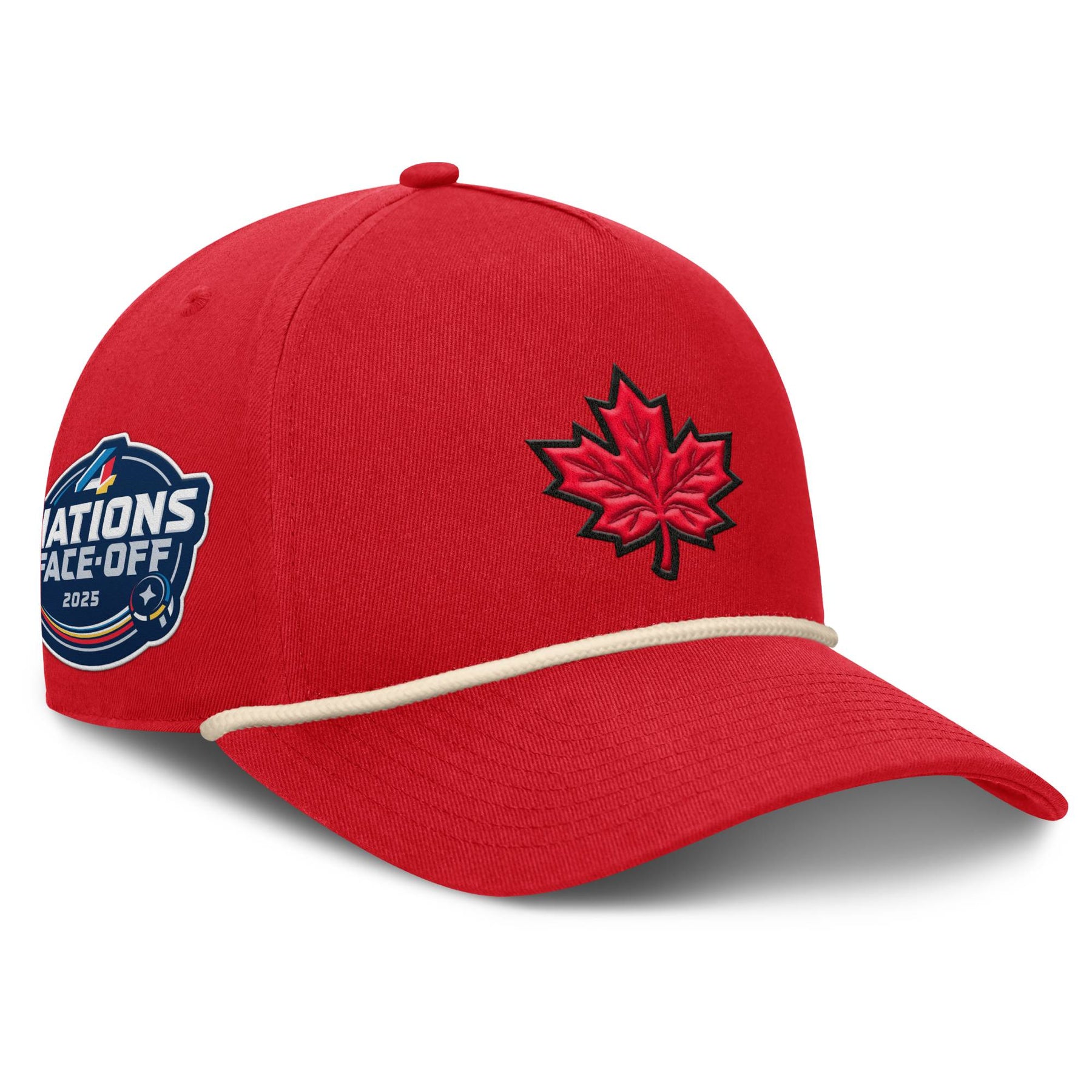 Team Canada 2025 4 Nations FaceOff Fanatics Red Snapback Hat ICE