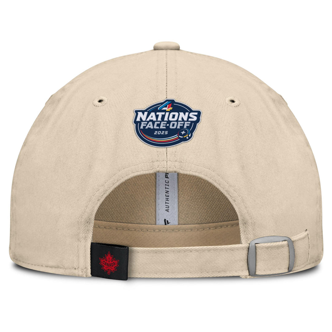 Team Canada 2025 4 Nations Face-Off Women's Fanatics Cream Unstructured Hat