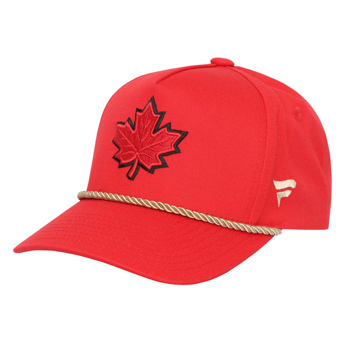 Team Canada 2025 4 Nations Face-Off Youth Outerstuff Red Snapback Hat