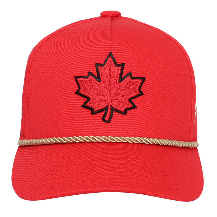 Team Canada 2025 4 Nations Face-Off Youth Outerstuff Red Snapback Hat