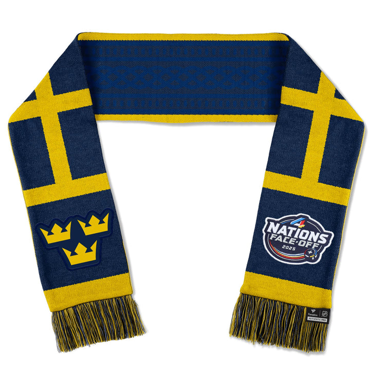 Team Sweden 2025 4 Nations Face-Off Fanatics Yellow Scarf