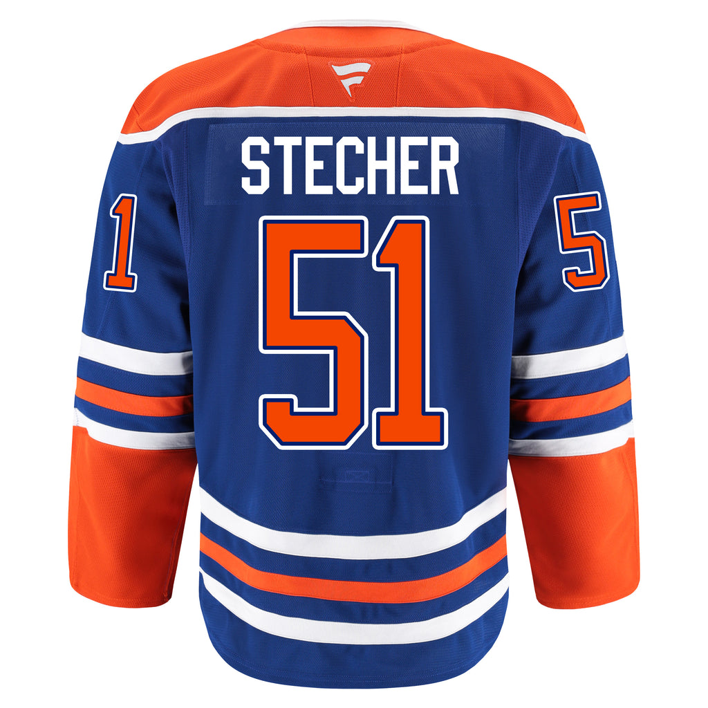 Troy Stecher Edmonton Oilers Fanatics Authentic Pro On Ice Royal Blue ICE District Authentics