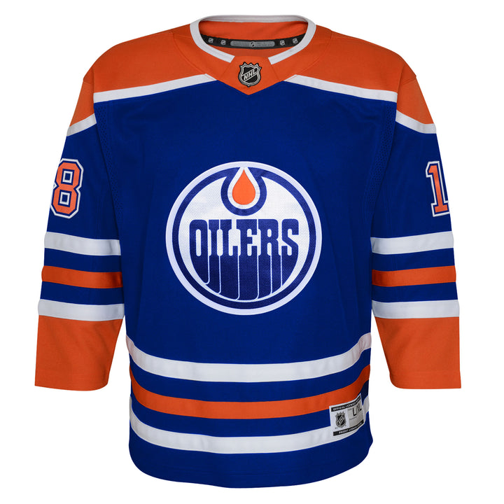 Zach Hyman Edmonton Oilers Youth Royal Blue Home Jersey