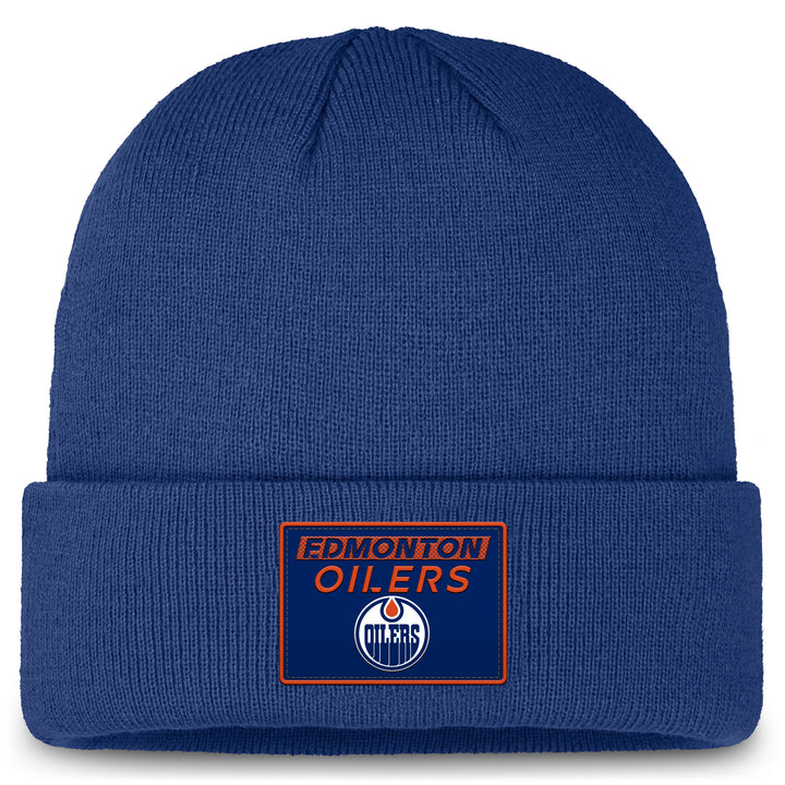 Edmonton Oilers 2024-25 Fanatics Blue Authentic Pro Prime Cuffed Toque