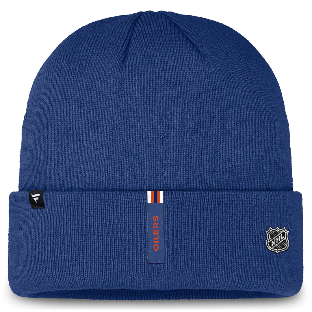 Edmonton Oilers 2024-25 Fanatics Blue Authentic Pro Prime Cuffed Toque