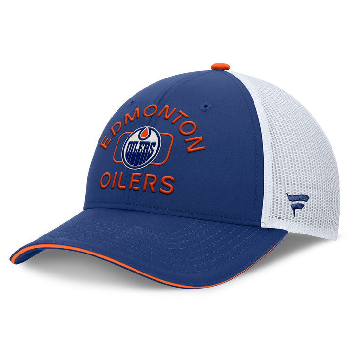 Edmonton Oilers 2024-25 Fanatics Blue Authentic Pro Rink 5 Meshback Snapback Hat