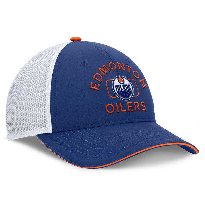 Edmonton Oilers 2024-25 Fanatics Blue Authentic Pro Rink 5 Meshback Snapback Hat