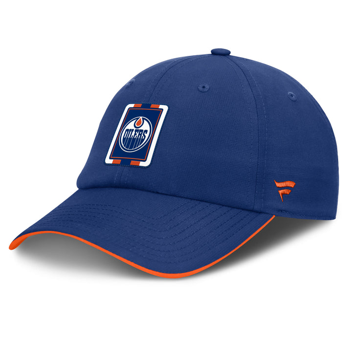 Edmonton Oilers 2024-25 Fanatics Rink Pinnacle Blue Unstructured Adjustable Hat