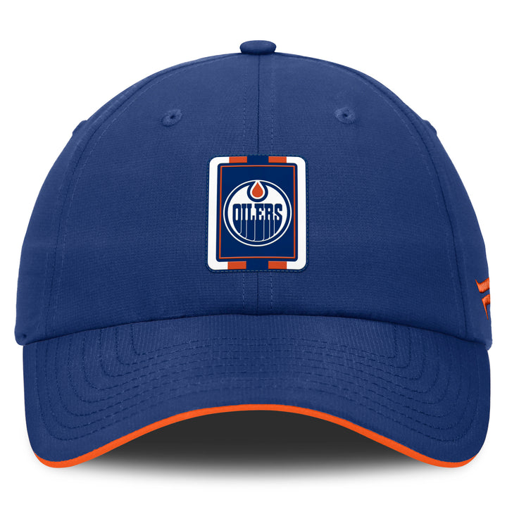 Edmonton Oilers 2024-25 Fanatics Rink Pinnacle Blue Unstructured Adjustable Hat