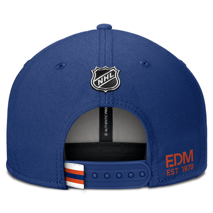 Edmonton Oilers 2024-25 Fanatics Rink Prime 3 Blue Adjustable Hat