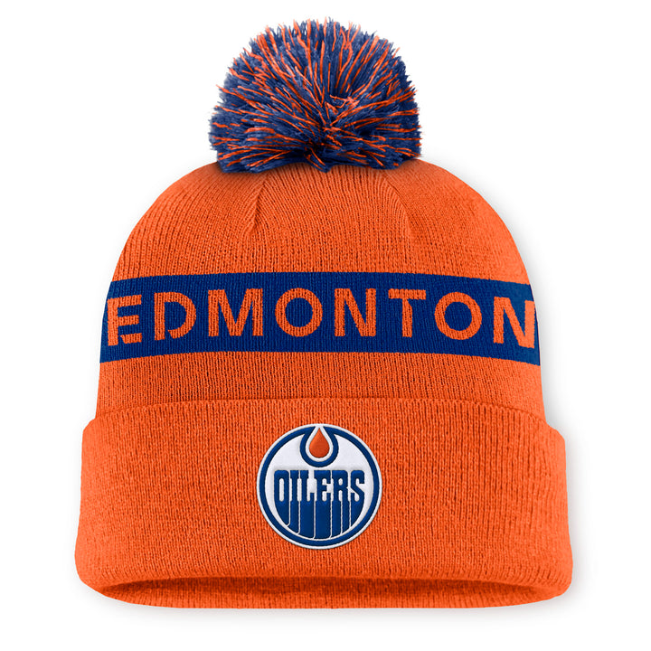 Edmonton Oilers 2024-25 Women's Fanatics Orange Authentic Pro Rink Cuffed Toque