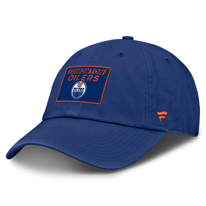 Edmonton Oilers Women's Fanatics Rink Blue Unstructured Adjustable Hat