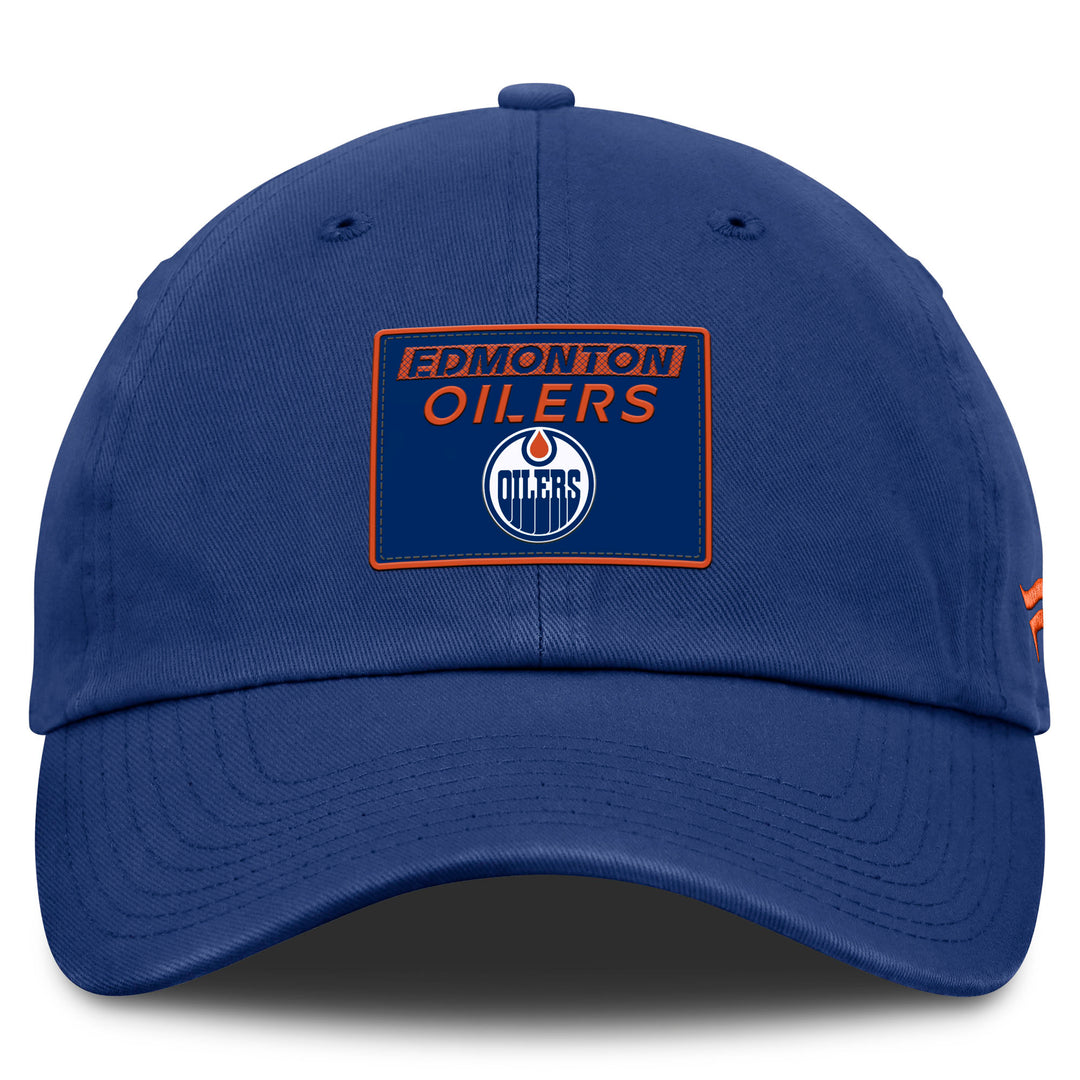 Edmonton Oilers Women's Fanatics Rink Blue Unstructured Adjustable Hat